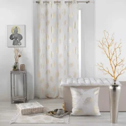 Voilage œillets (140 x 240 cm) Sunny Gold Or