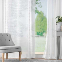 Voilage maille (140 x 240 cm) Naomie Blanc