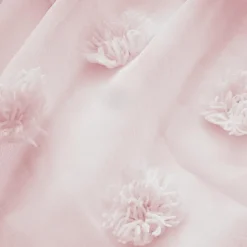 Voilage oeillets pompons (180 x 240 cm) Suzie Rose