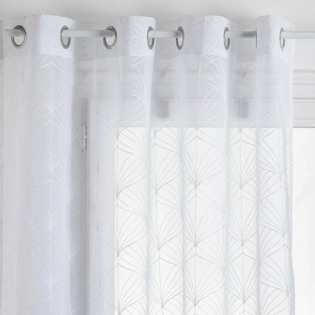 Voilage oeillets (140 x 240 cm) Mia Blanc