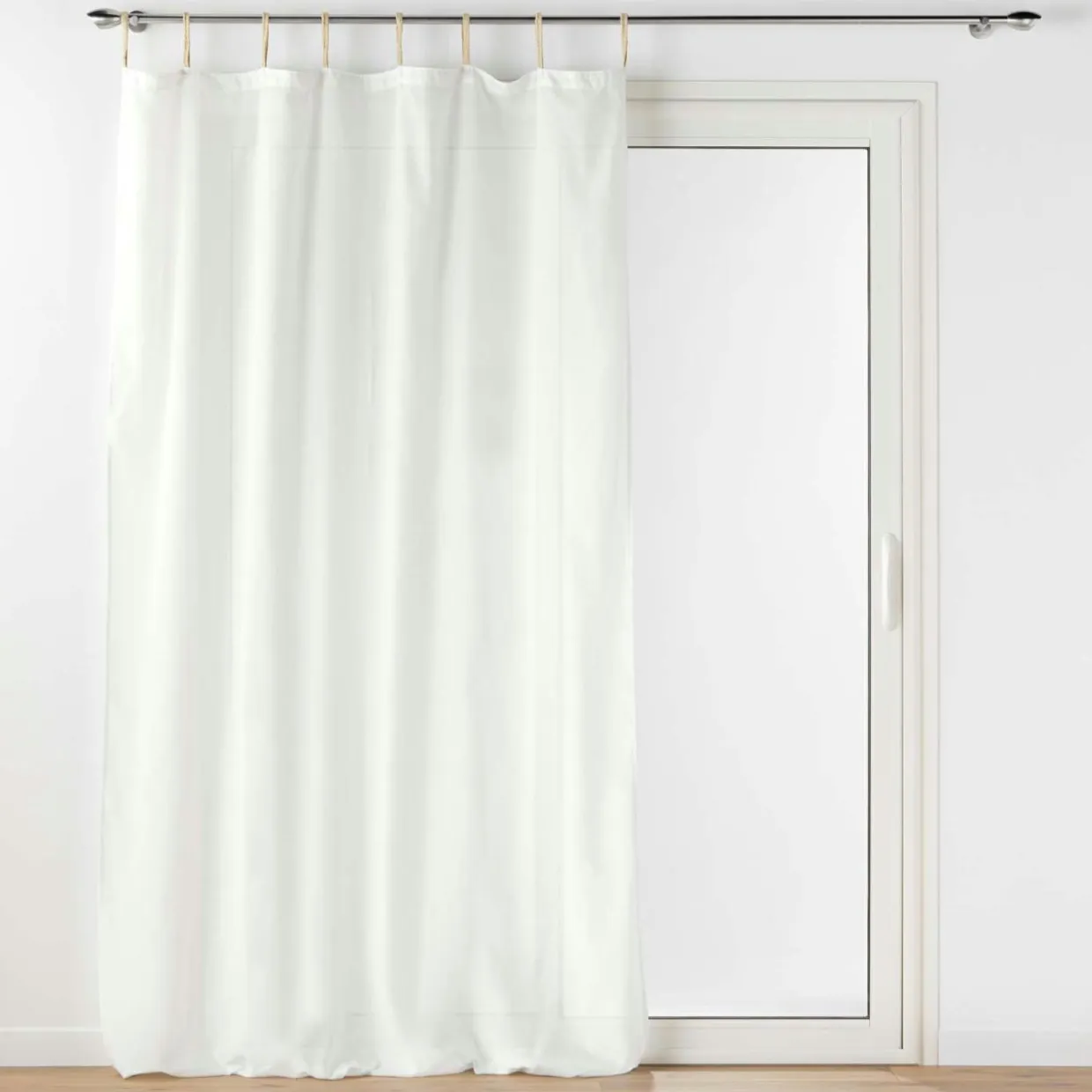 Voilage à passants coton (140 x 240 cm) Belani Blanc
