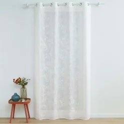 Voilage tissé (140 x 280 cm) Karla Blanc
