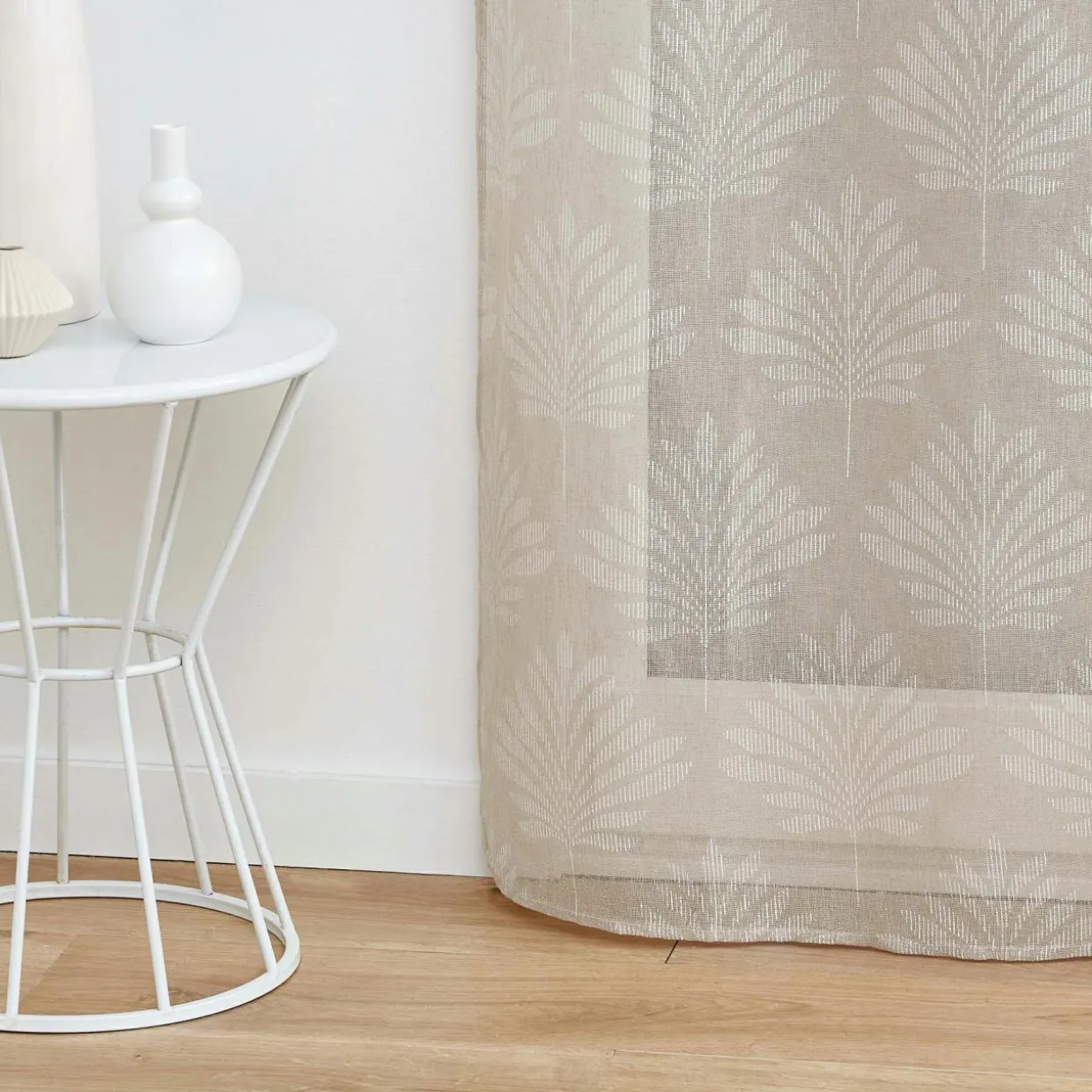 Voilage tissé (140 x 280 cm) Levita Taupe