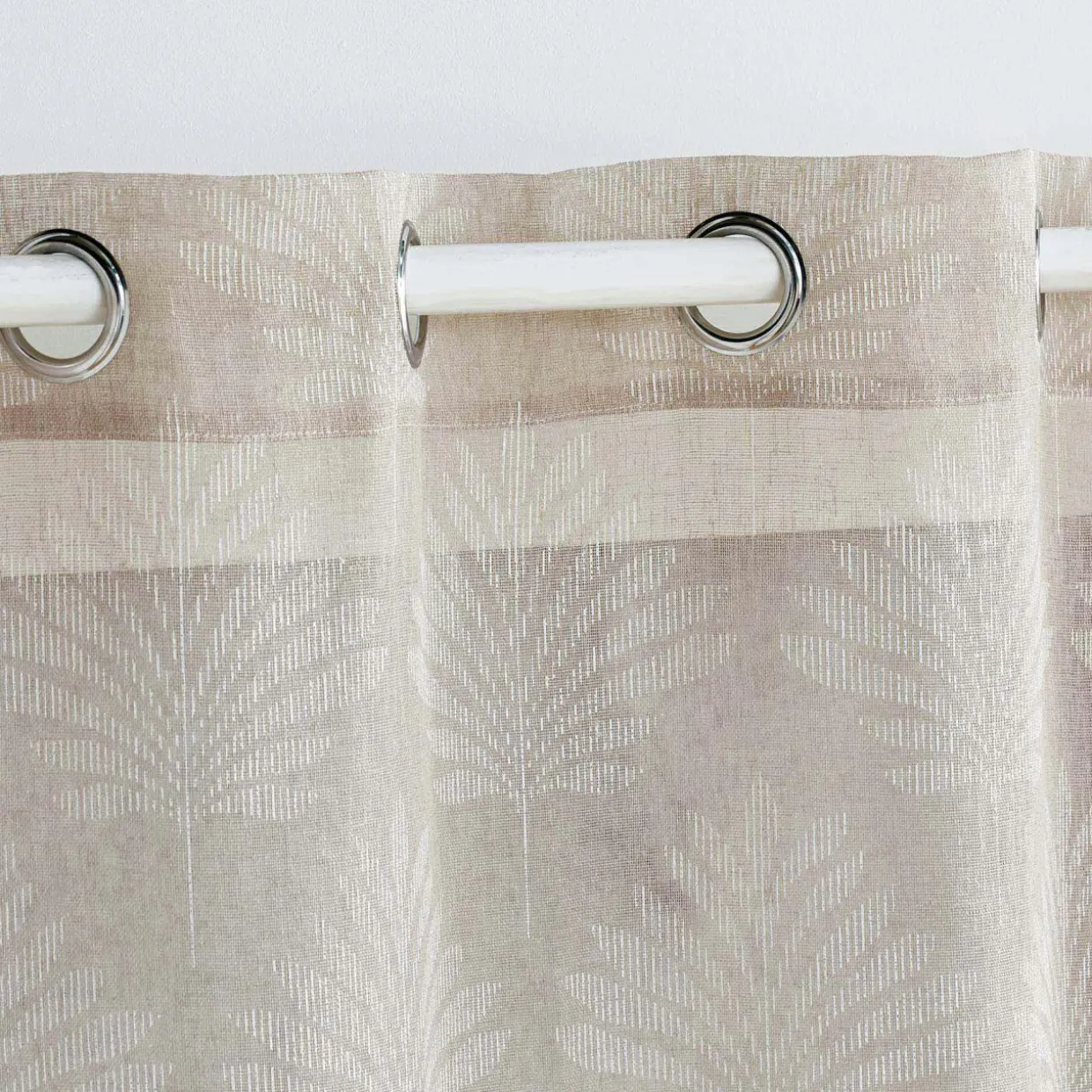 Voilage tissé (140 x 280 cm) Levita Taupe