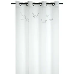 Voilage (140 x 260 cm) Bordemer Blanc