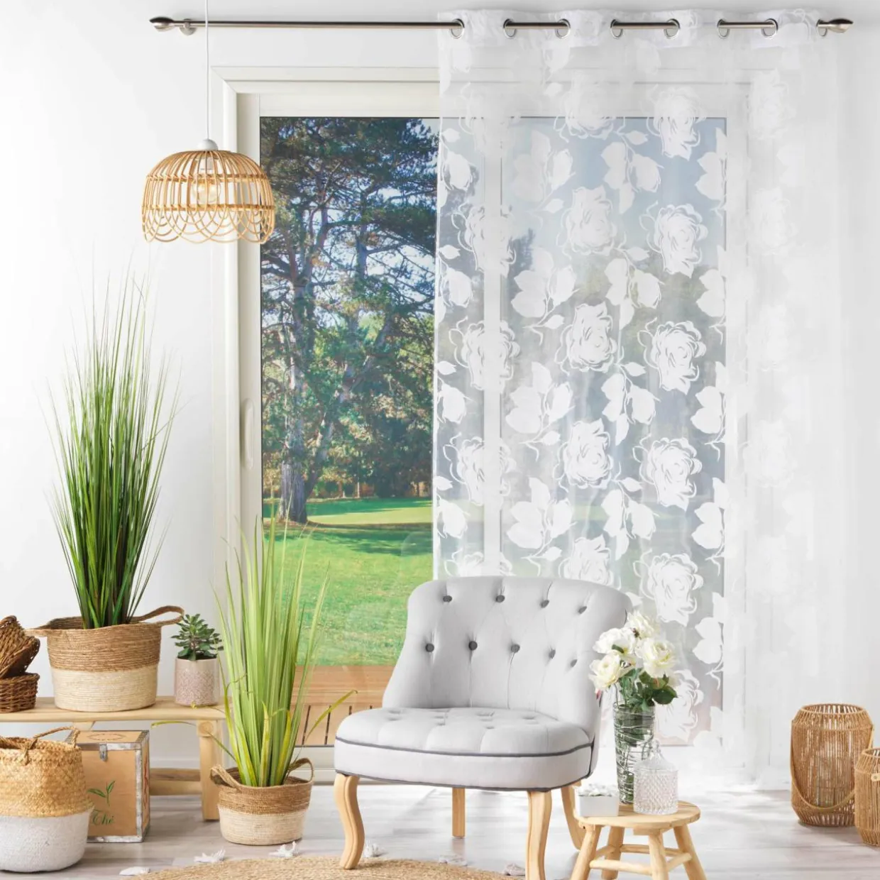 Voilage (140 x 240 cm) Florinella Blanc