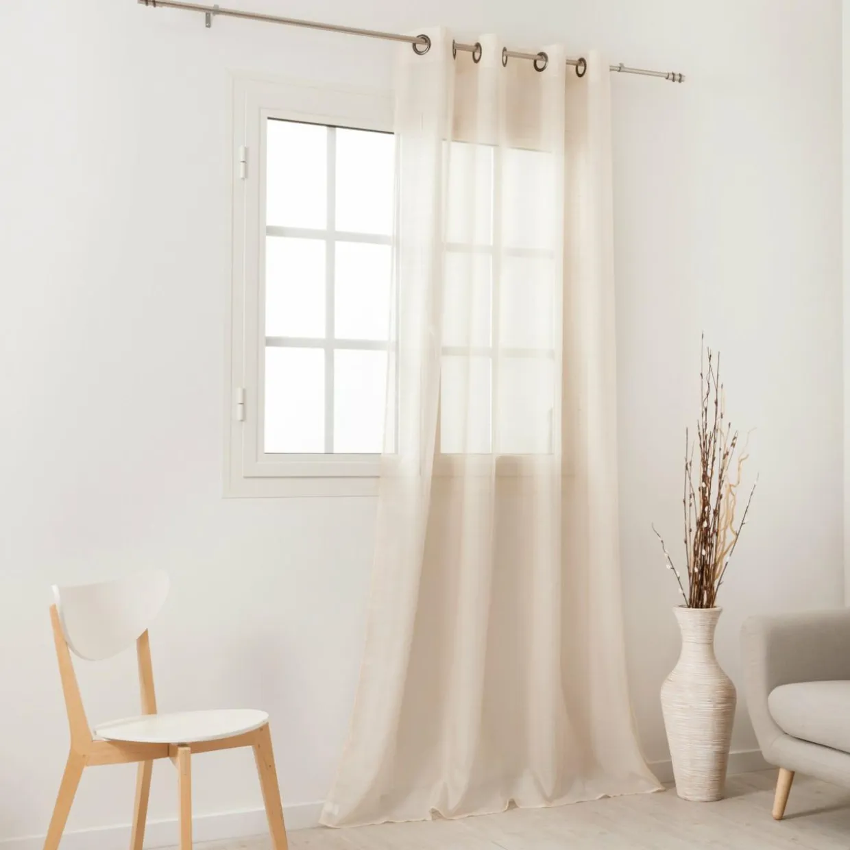 Voilage (145 x 240 cm) Givrée Beige
