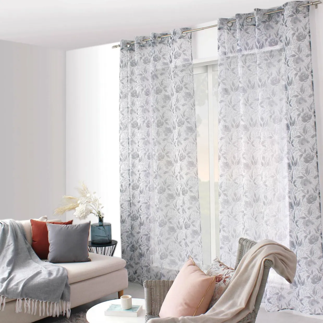Voilage (140 x 240 cm) Harmony Gris